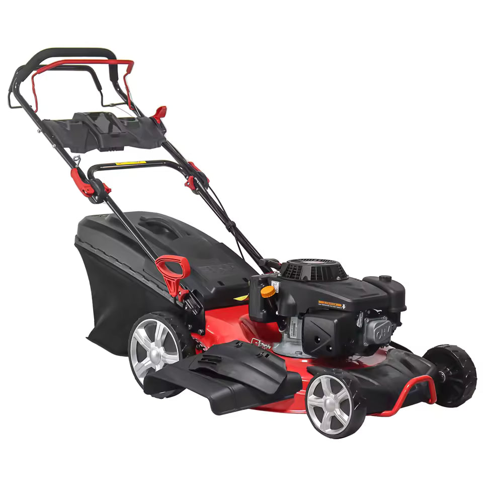 Powerful Self Propelled 4 Stroke 224CC 22 Inch 8 Position Central Petrol Lawn Mowers