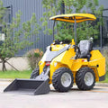 Mini Skid Steer Loader with 360° In-Place Rotation | Compact Track Loader for Construction & Garden Landscaping | High Performance Small Loader