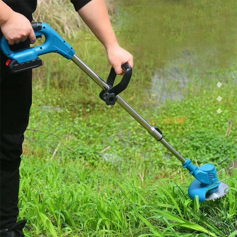 Garden Tools Lithium Battery Electric Rechargeable Grass Cutter Machine Small Lawn Mower Hand Cordless Power String Trimmer