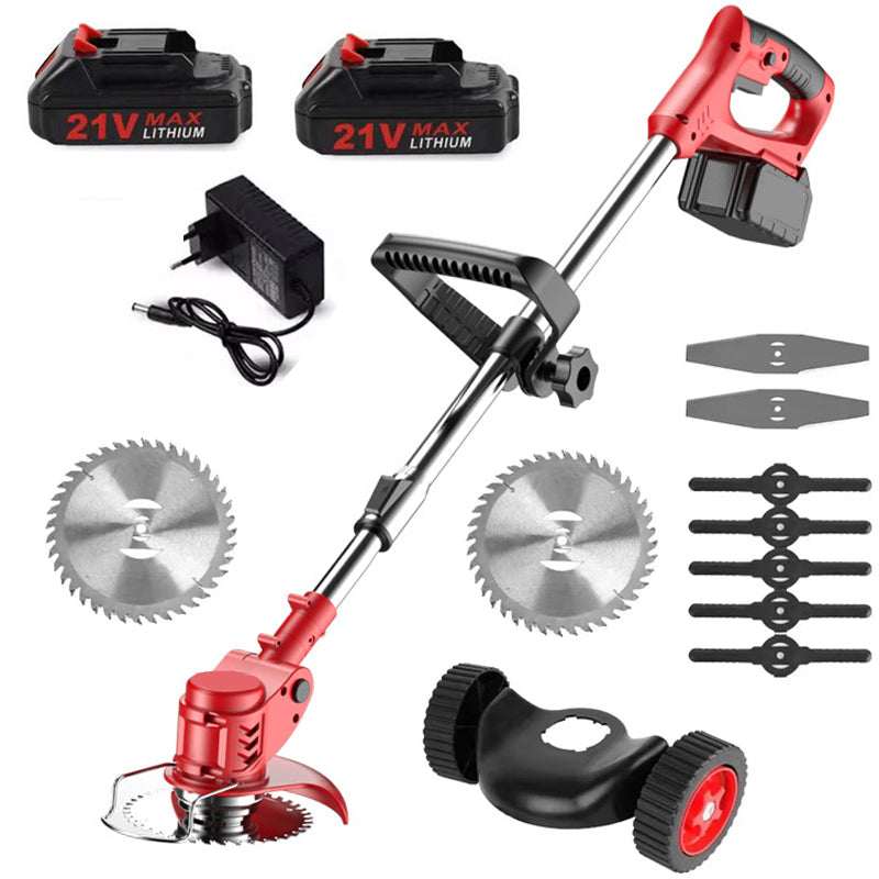Electric Small Household Lawn Mower Lithium Garden Grass Cutter Machine Rechargeable Battery Powered Grass Trimmer