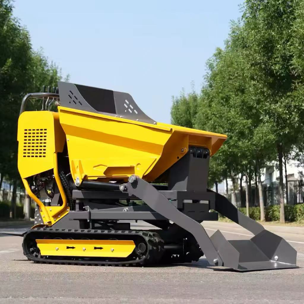 500kg 800kg Mini Crawler Dumper | Hydraulic Rubber Tracked Dumper for Farm & Garden | 2026 Diesel Engine Mini Transporter | Free Shipping Options