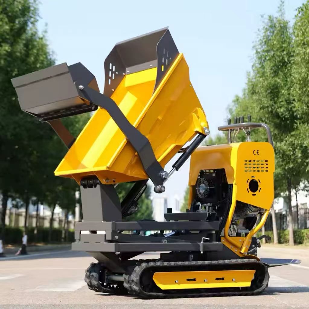 2026 High Quality Site Dumper | Mini Crawler Dump Truck for Construction & Farm | Multifunctional Hydraulic Tracked Dumper | China Manufacturer Direct