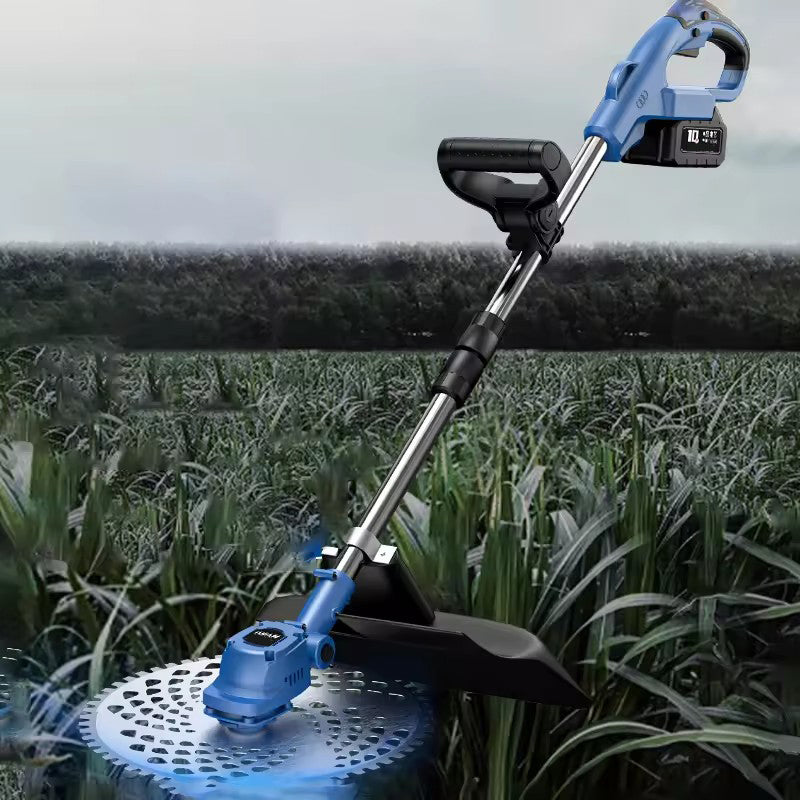 Bornrin Wireless Garden Brushless Grass Cutter Machine Cordless Weed Eaters Electric Grass Trimmer Handheld Rotary Lawn Mower
