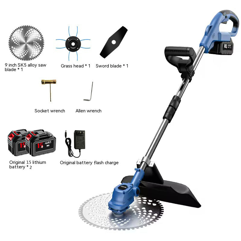 Brushless Electric Lawn Mower Garden Tools Two Battery Lawn Mower Trimmer Rechargeable Lawn Mower Grass Cutter
