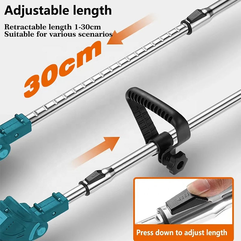 Foldable Grass Trimmer Garden Small Lawn Mower Rechargeable Battery Powered Cordless Electric Grass Cutting Machine