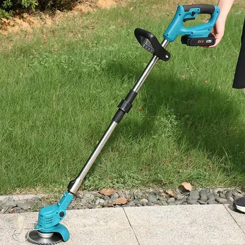 Foldable Cordless Electric Grass Trimmer Garden Mowing Machine Home Lawn Mower Portable Grass Cutting Tools Without Battery