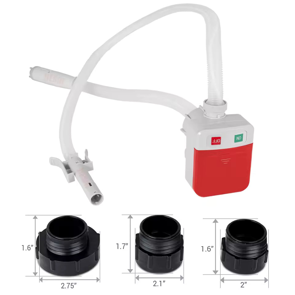 Portable 4AA Battery Non-potable Water Oil Light Oils Kerosene Liquid Siphon Transfer Fuel Pump