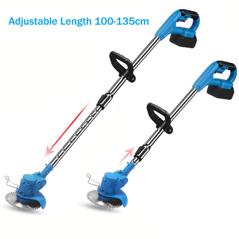 Garden Tools Lithium Battery Electric Rechargeable Grass Cutter Machine Small Lawn Mower Hand Cordless Power String Trimmer