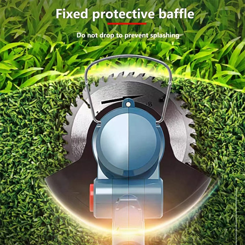 Foldable Cordless Electric Grass Trimmer Garden Mowing Machine Home Lawn Mower Portable Grass Cutting Tools Without Battery