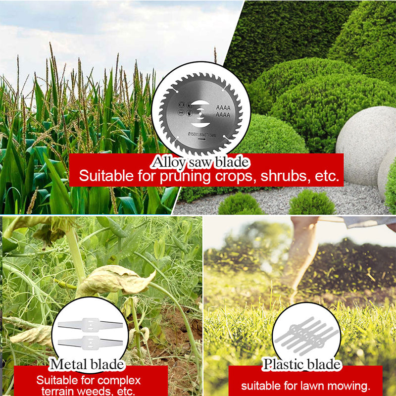 Cordless Electric Battery Power Operated Grass String Trimmer Brush Weed Wacker Cutter Machine for Garden