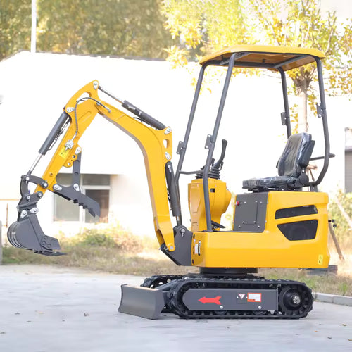 1.2 Ton Mini Excavator for Garden & Forestry | EPA & CE Certified Small Digger | Home Use Fully Hydraulic Crawler Excavator